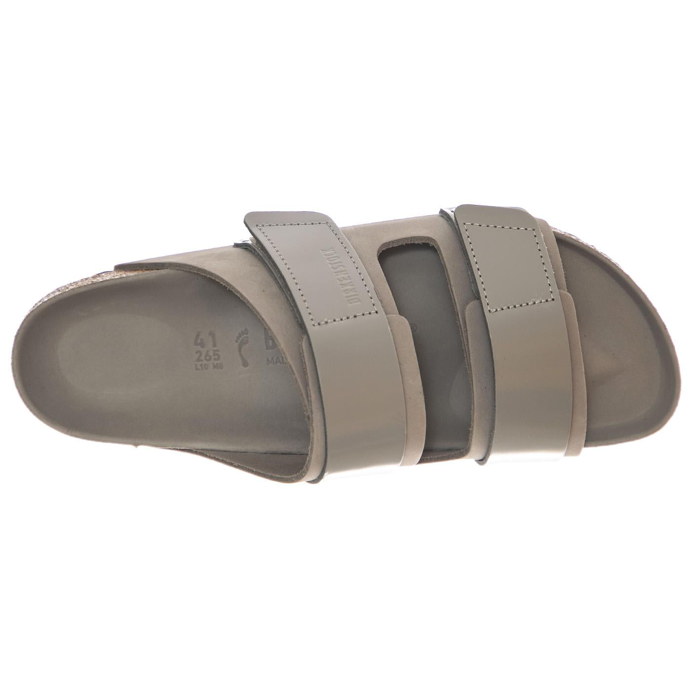 Uji stone coin, Nubuck Leather/High Shine Leather - Sandali Uomo / Donna Grigi 1029302  BIRKENSTOCK 