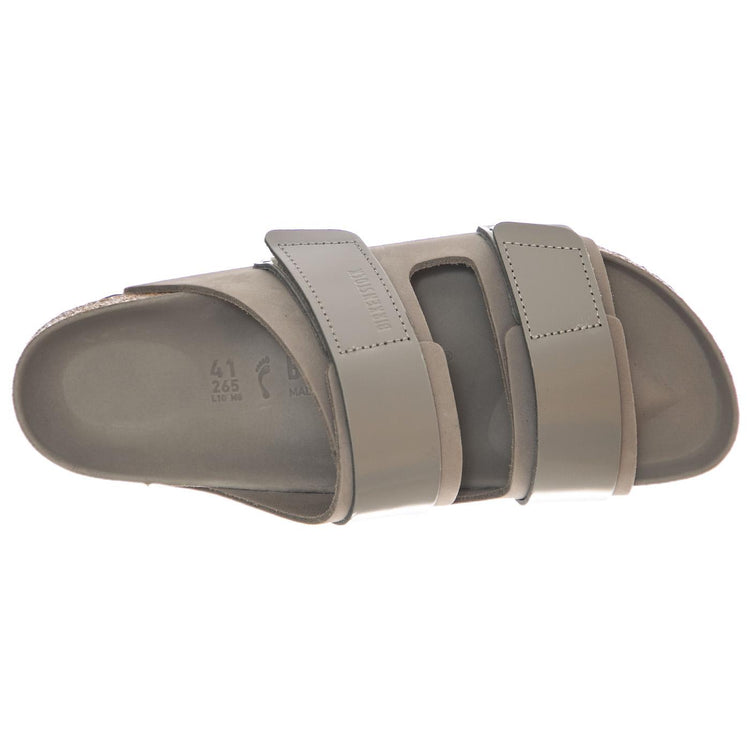 Uji stone coin, Nubuck Leather/High Shine Leather - Sandali Uomo / Donna Grigi 1029302  BIRKENSTOCK 