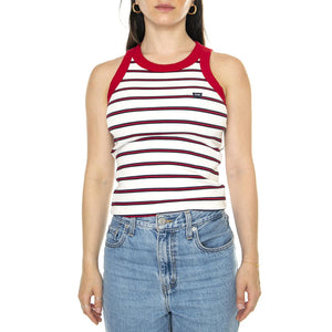 Ringer Tank Red - Canottiera Donna Multicolore 112350284  WRANGLER 