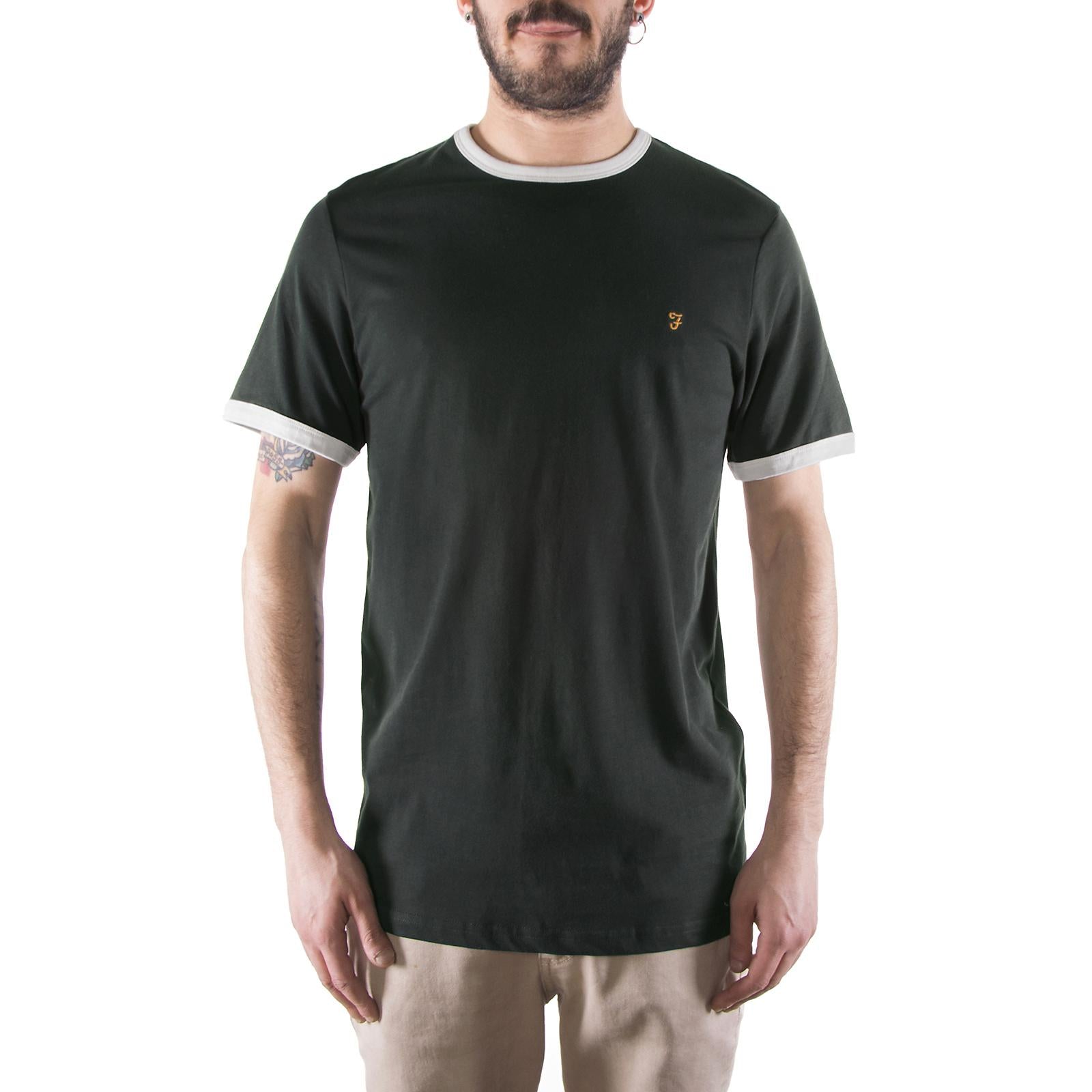 GROVES RINGER SS TEE Evergreen F4KS60H9-357  FARAH 