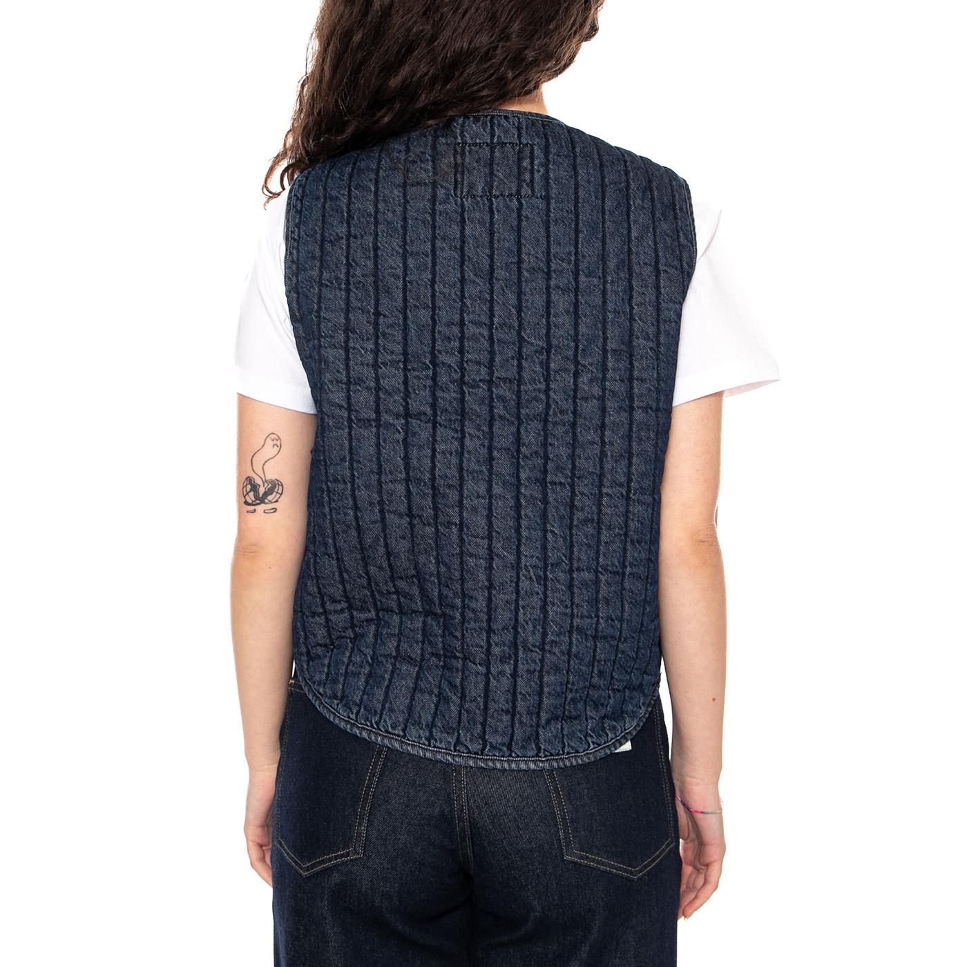 LOTTIE LINER VEST SHADED VIEW WOMEN'S OW Dark Indigo - Giacca Smanicata Donna Blu 003G3-0000 . LEVIS 