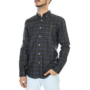 Fraser Check LS BD Evergreen - Camicia Uomo Multicolore F4WFC042-357  FARAH 