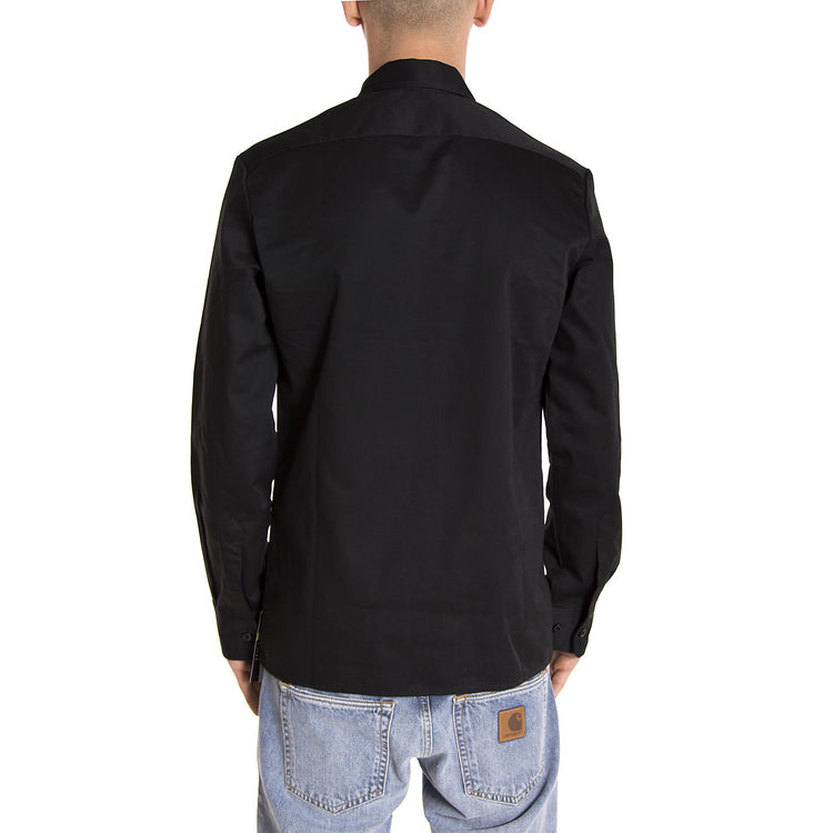 LONG SLEEVE SLIM WORK SHIRT BLACK WL576-BK  DICKIES 