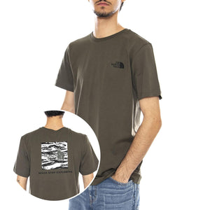 M Box NSE Edge of Light Infill S/S Tee Green - Maglietta Girocollo Uomo Verde NF0A8E3H FA41 THE NORTH FACE 