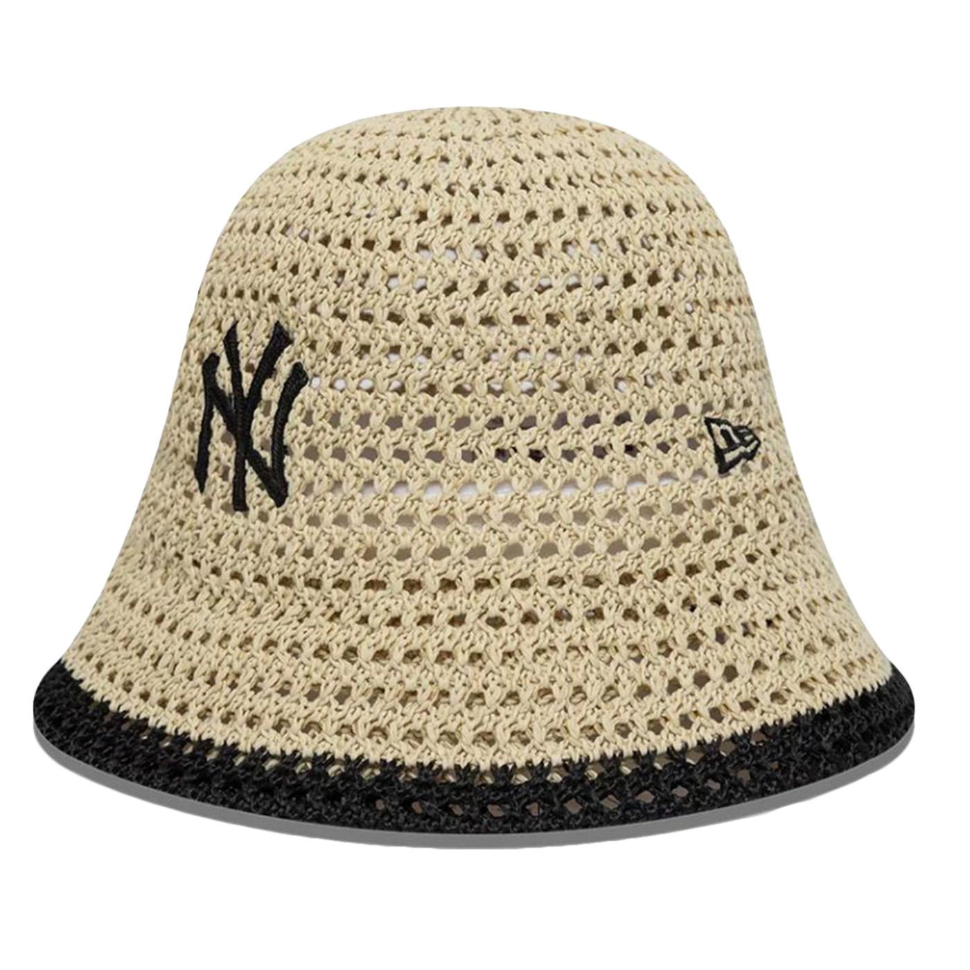 FEMALE KNITTED BUCKET NEW YORK YANKEES STONE - Berretto in Maglia Marrone 60856308 STNBLK NEW ERA 