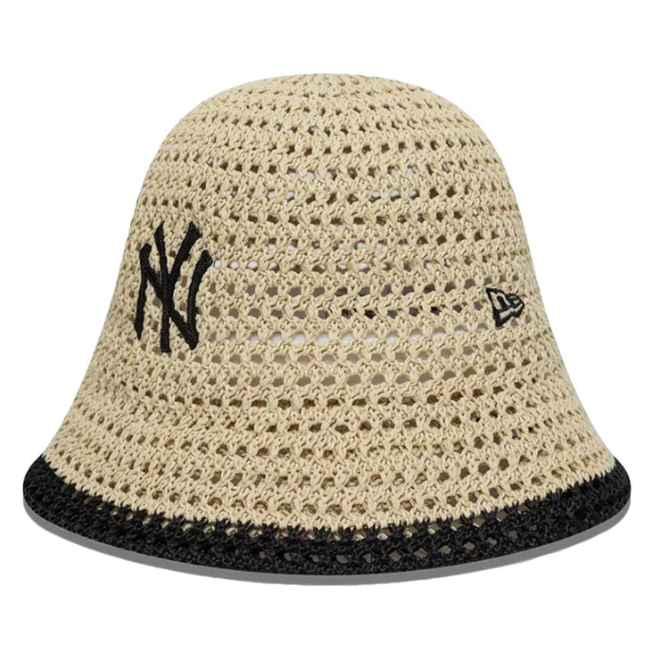 FEMALE KNITTED BUCKET NEW YORK YANKEES STONE - Berretto in Maglia Marrone 60856308 STNBLK NEW ERA 