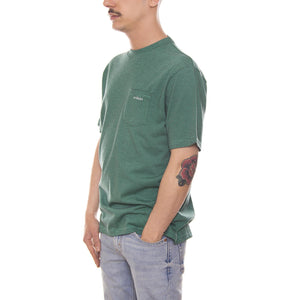 MINI STRIPE S/SL CREW GREEN 114986-GREEN  STUSSY 