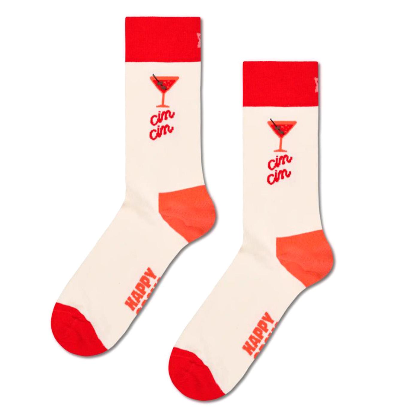 Cin Cin Sock Multicolore - Calzini Multicolore P004503 WHT HAPPY SOCKS 