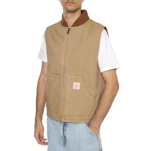 Sansome Vest Tiger's Eye Brown - Giacca Smanicata Uomo Marrone A8580-0001 . LEVIS 