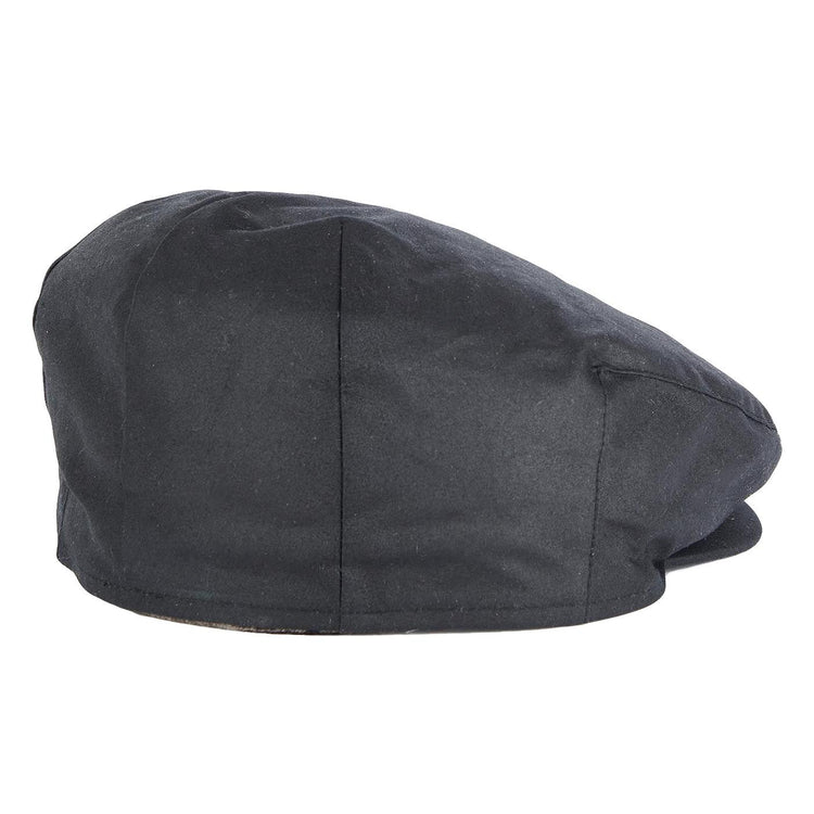 Cheviot Wax Flat Cap Black Winter Dress - Cappello a Coppola Nero 222MMHA0294-BK11 . BARBOUR 