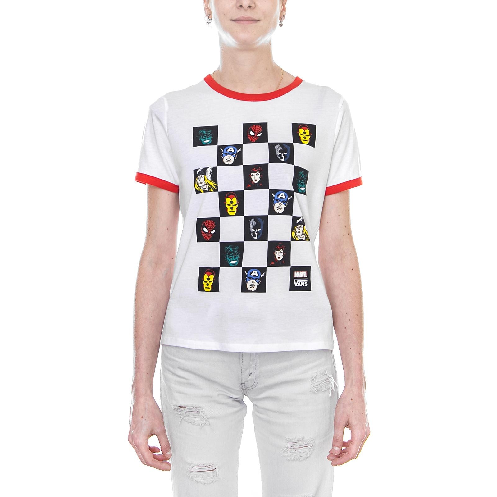 WM AVENGERS RINGER WHITE/RACING VA3QX5KSF  VANS 