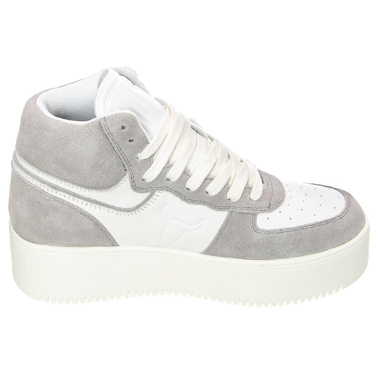 Thrive - Scarpe Stringate Profilo Alto Donna Bianche / Grigie WSPTHRIVE-WHTCLO  WINDSOR SMITH 