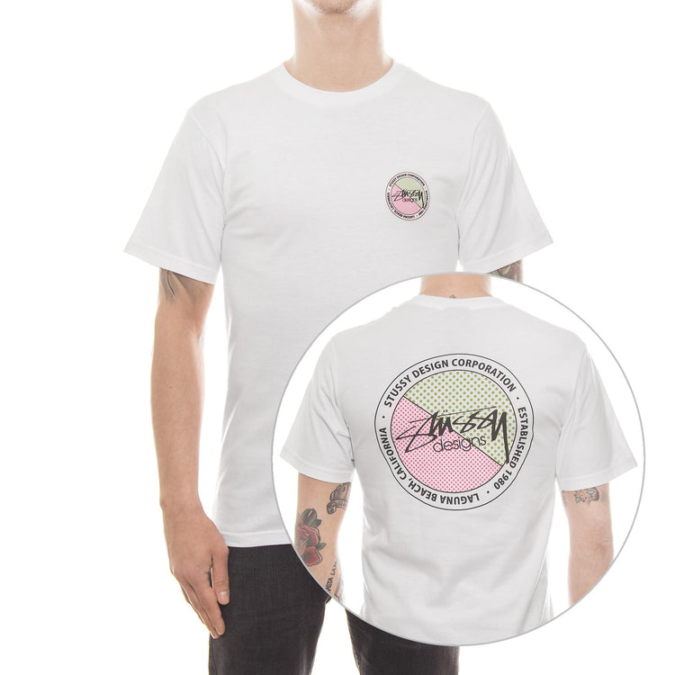 HALFTONE DOT TEE WHITE 1904016-WHITE  STUSSY 