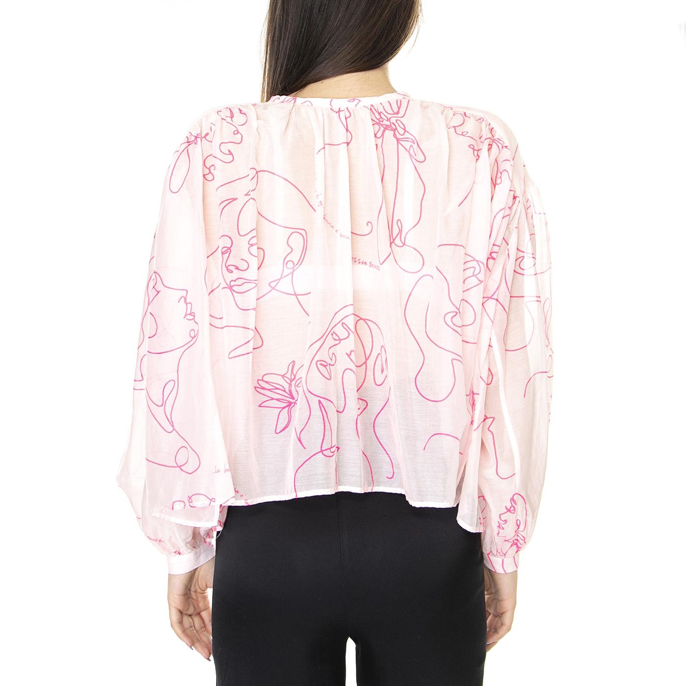 W' Blusa Rosa - Camicia Donna Rosa 311SD45070-319052  ALESSIA SANTI 