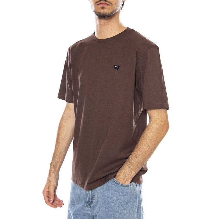 Sign Off Tee Mahogany - Maglietta Girocollo Uomo Marrone 112371484 . WRANGLER 