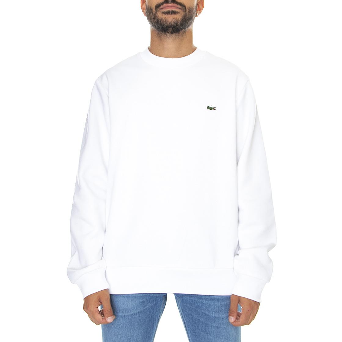 Sweatshirt-001 - Felpa Girocollo Uomo Bianca SH9608-001  LACOSTE 