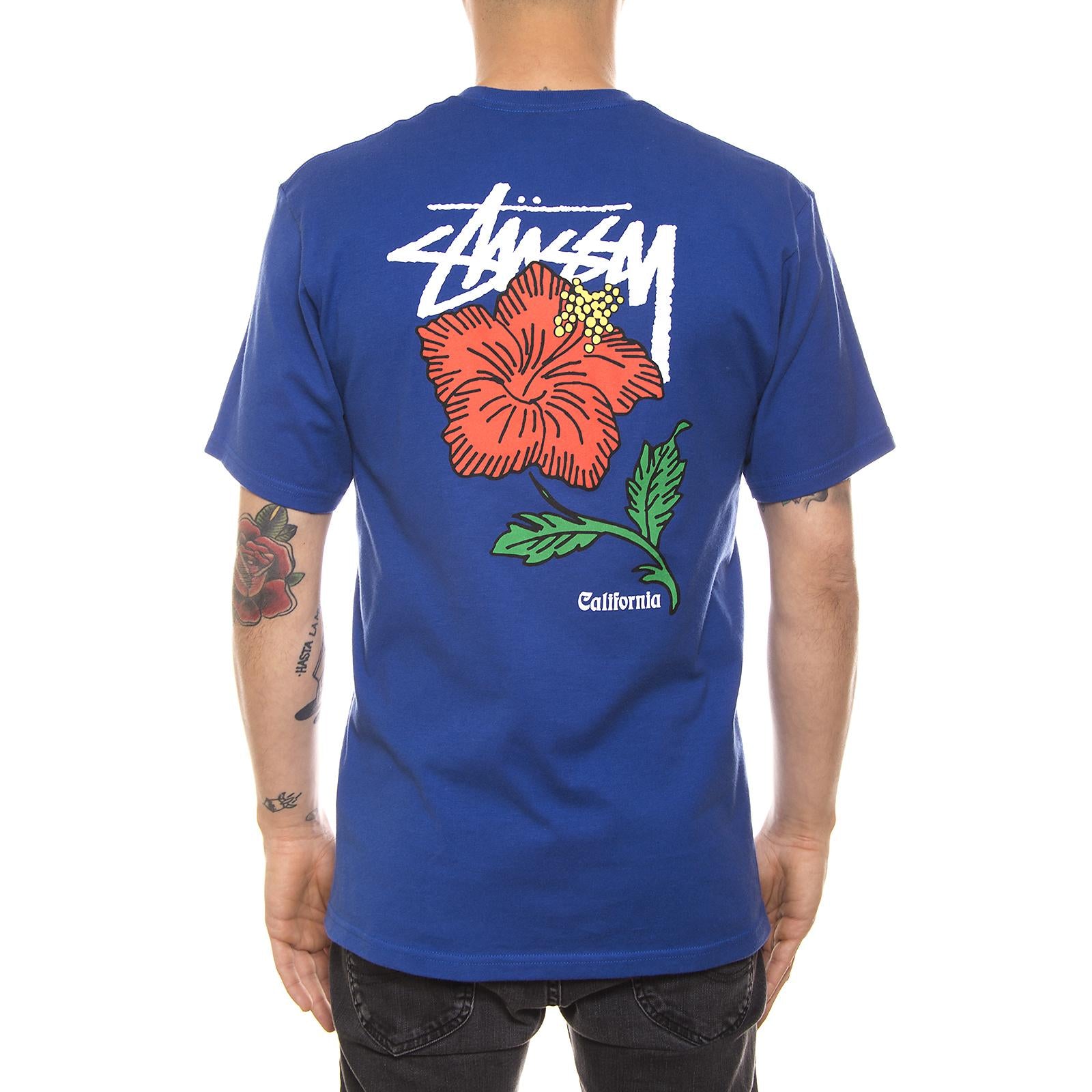 CALI ROSE TEE DARK BLUE 1904005-DARK BLUE  STUSSY 