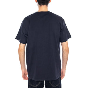 S/S Chase T-Shirt Dark Navy / Gold - Maglietta Girocollo Uomo Blu I026391 00HXX CARHARTT WIP 