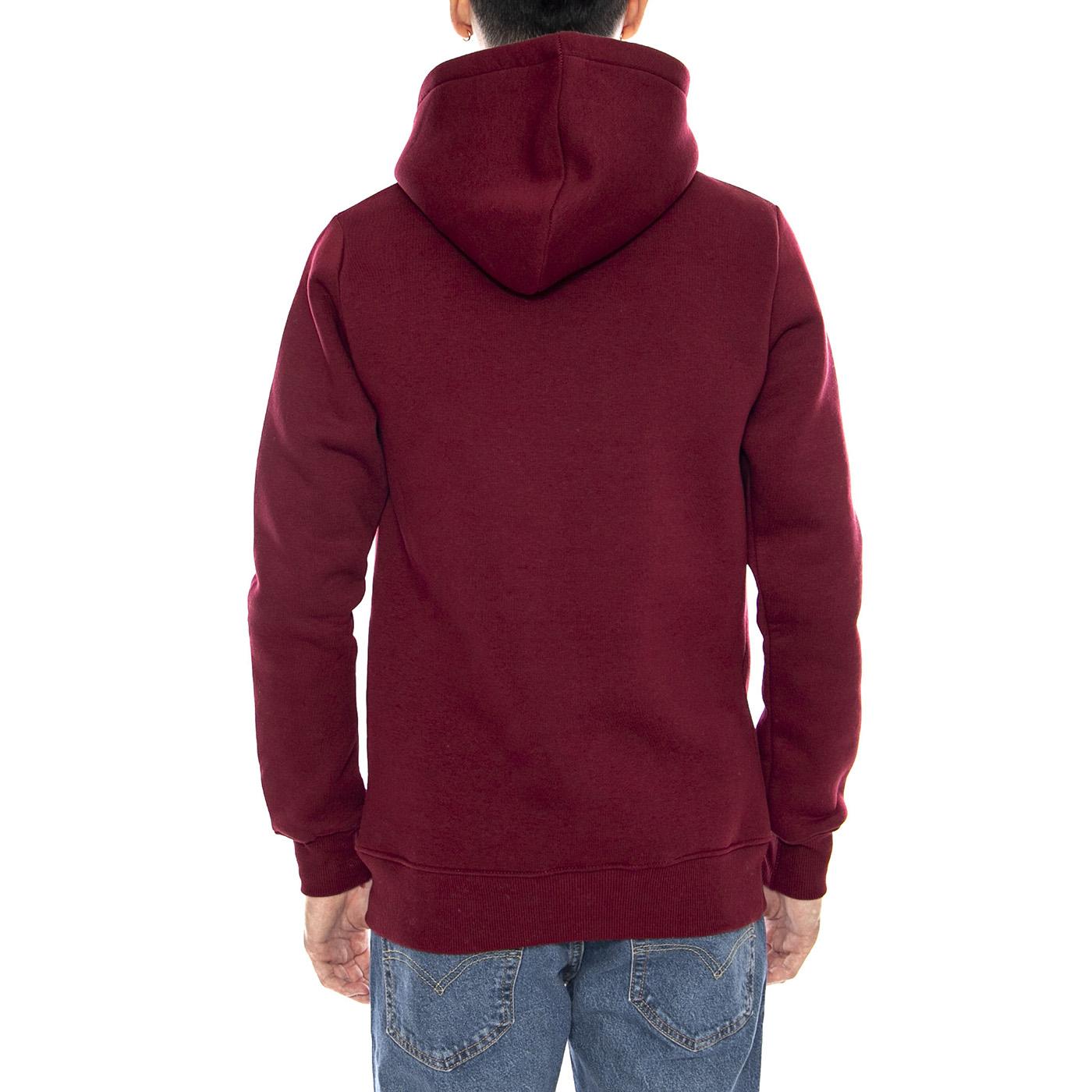 Logo Hoodie -- Felpa con Cappuccio Uomo Maroon 6050193 14109 CAT 