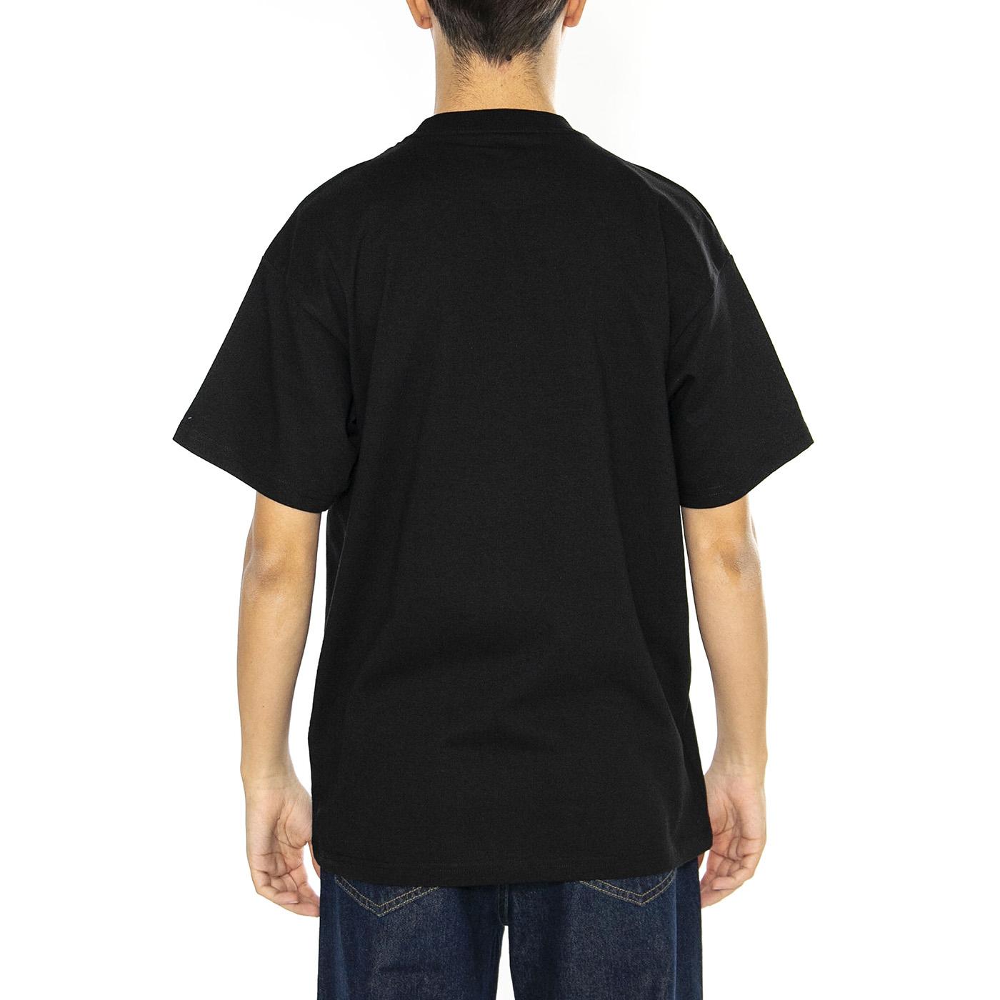 S/S Fragments Pocket T-Shirt Black / White - Maglietta Girocollo Uomo Nera I034407.0D2XX  CARHARTT WIP 
