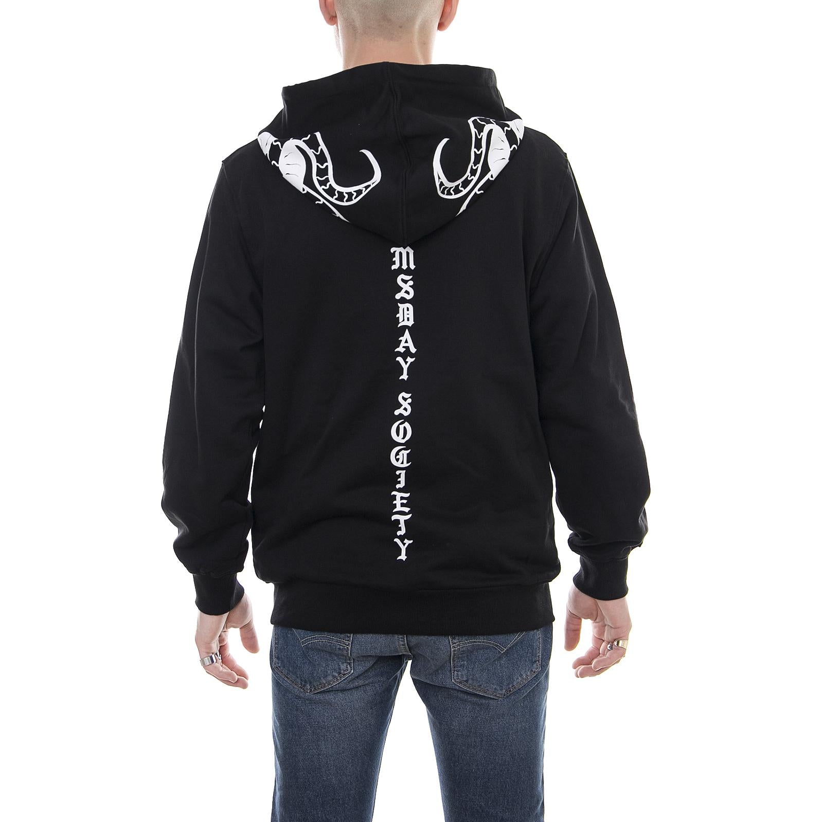 ZIP HOODY SERPENT BLK HDY0024BLK  DOOMSDAY 