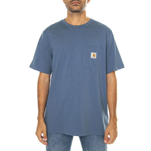 S/S Pocket T-Shirt Positano - Maglietta Girocollo Uomo Blu I030434.2BTXX  CARHARTT WIP 