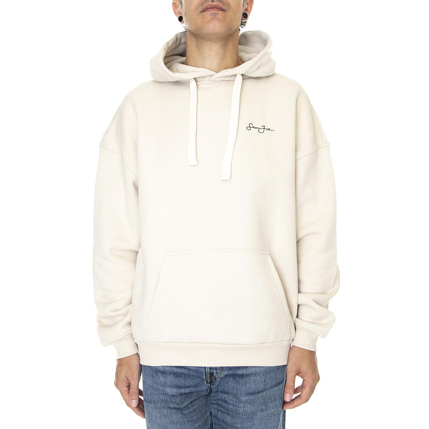 Script Logo Peached City Backprint Hoodie 01 Beige - Felpa con Cappuccio Uomo Beige 6021061/222  SEAN JOHN 