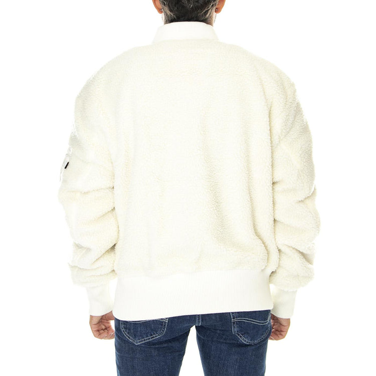 MA-1 Teddy Off White - Giacca Invernale Uomo Bianca 108102-16  ALPHA INDUSTRIES 
