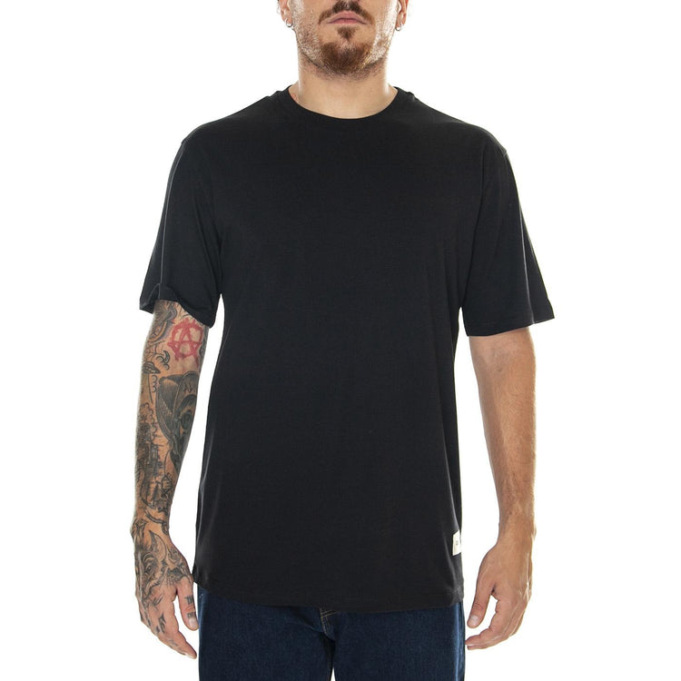 M' Essential T-Shirt Black - Maglietta Girocollo Uomo Nera 6010108-00002001  CAT 