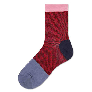 Jill Ankle Burgundy / Multicolor  Socks SISJIL12-6000  HYSTERIA 