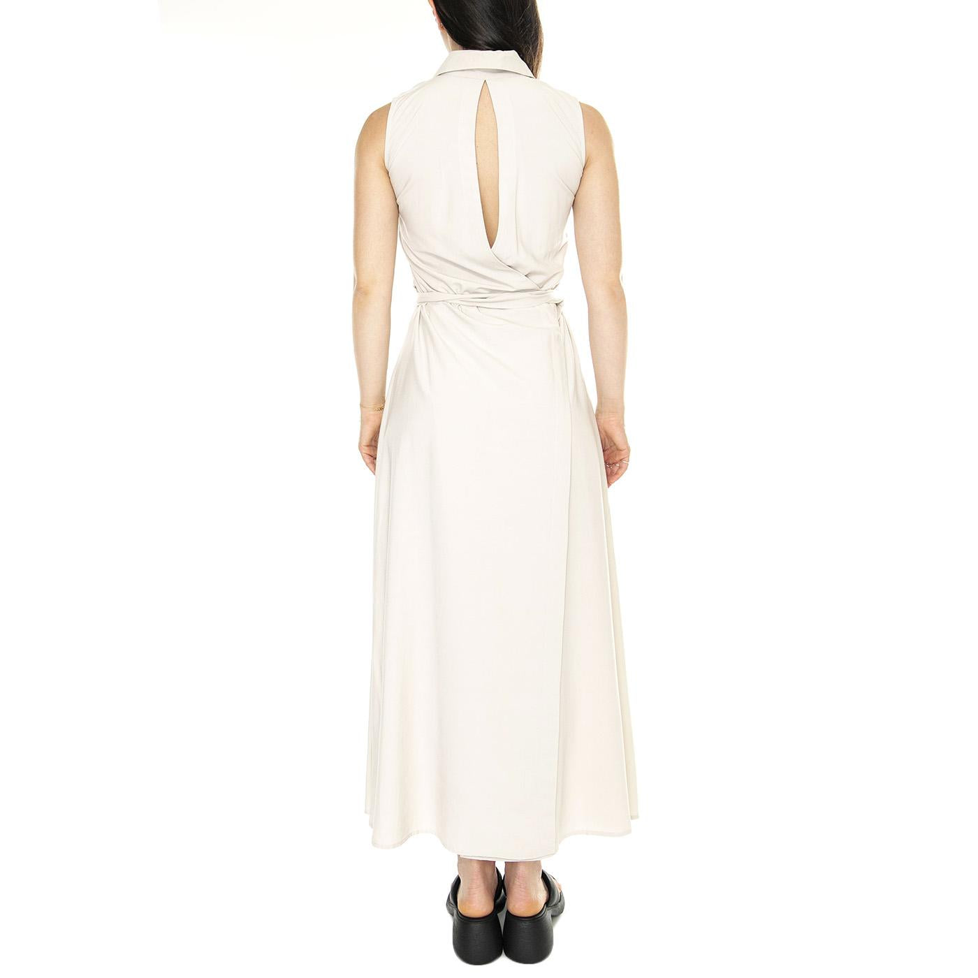 Vestido Largo Camisero Blanco - Abito Donna Bianco 41W/11228  WILD PONY 