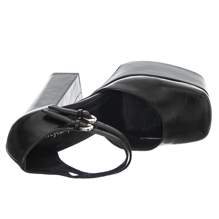 Leila Black Patent - Sandali Donna Neri JCSR726PG-19-007-BLA  JEFFREY CAMPBELL 