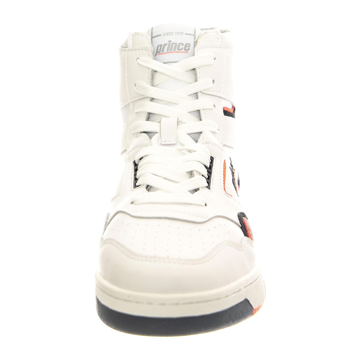 FST847 White / Coral - Scarpe Profilo Alto Uomo Bianche PEMFST847-WHC  PRINCE 