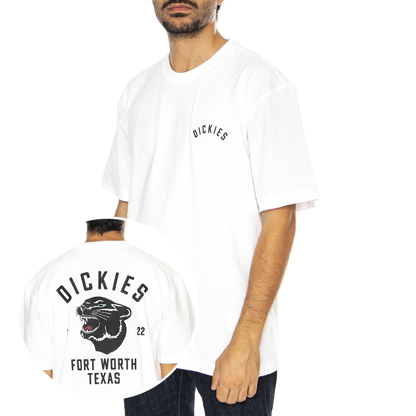 Dickies Script Tee SS White - Maglietta Girocollo Uomo Bianca DK0A4Z4I0WH1  DICKIES 