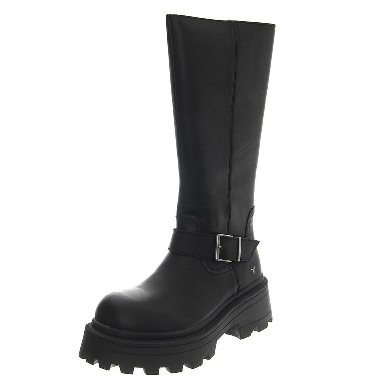 Trace Black Rock Leather - Stivali Donna Neri WSSTRACE-BLK  WINDSOR SMITH 