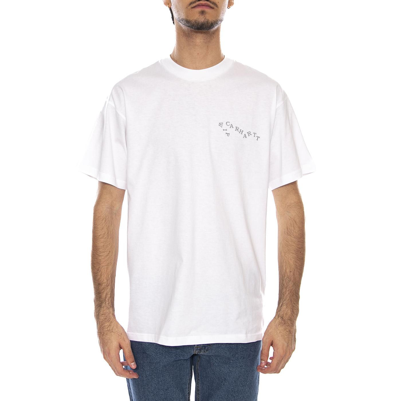 S/S Okniceok 01 T-Shirt White - Maglietta Girocollo Uomo Bianca I035440.02XX . CARHARTT WIP 