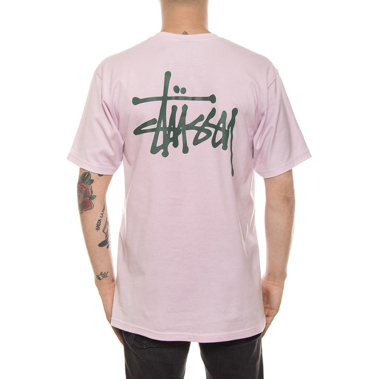 BASIC STUSSY TEE LIGHT LAVENDER 1904003-LIGHT LAVENDER  STUSSY 
