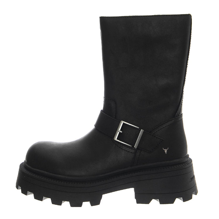 Teasin Black Rock Leather - Stivali Donna Neri WSSTEASIN-BLK  WINDSOR SMITH 
