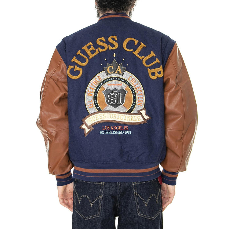 Go Club Varsity Jacket Daring Ocean - Giacca Invernale Uomo Blu / Multi M2RL30WEI00-A71W  GUESS ORIGINALS 