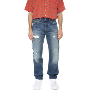 501 Levi's Original 1978 Richie Dx Med Indigo Worn In - Pantaloni Denim Jeans Uomo Blu 00501-3383 . LEVIS 