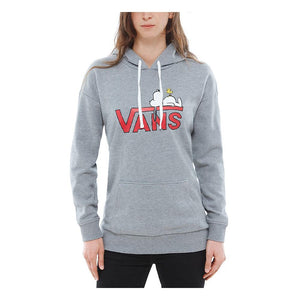 WM SNOOPY HOODIE GREY HEATHER 85826_4  VANS 