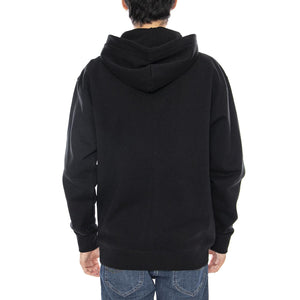 HUF Set TT F/Z Hoodie -- Felpa con Cappuccio Uomo Nera PF00697 BLK HUF 