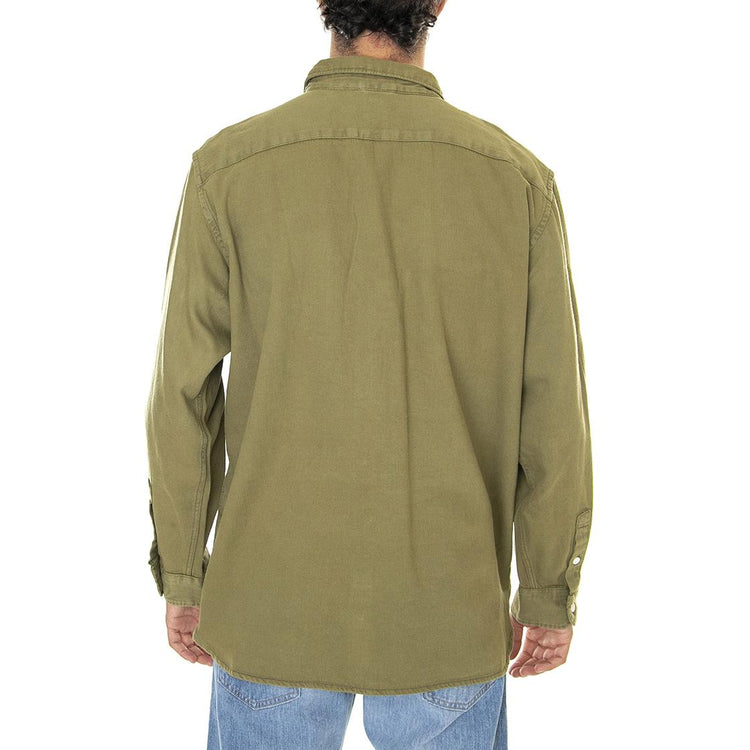 Jackson Worker Z1707 Green Garment Dye - Camicia Uomo Verde 19573-0163  LEVIS 