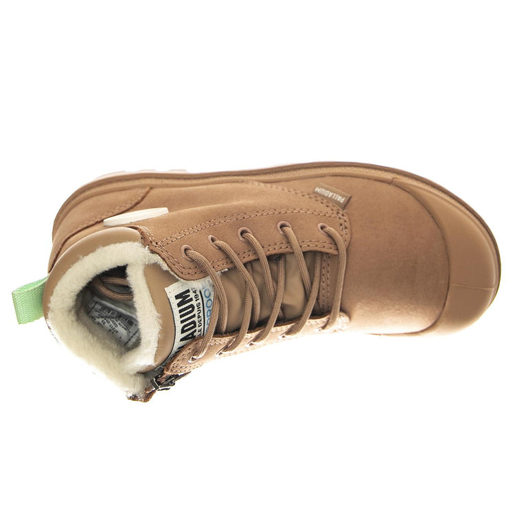 Pampa Hi Cuff Wps Oz Nude Brown - Stivaletti Profilo alla Caviglia Bambino / Bambina Marroni PAK57217-254-M  PALLADIUM 