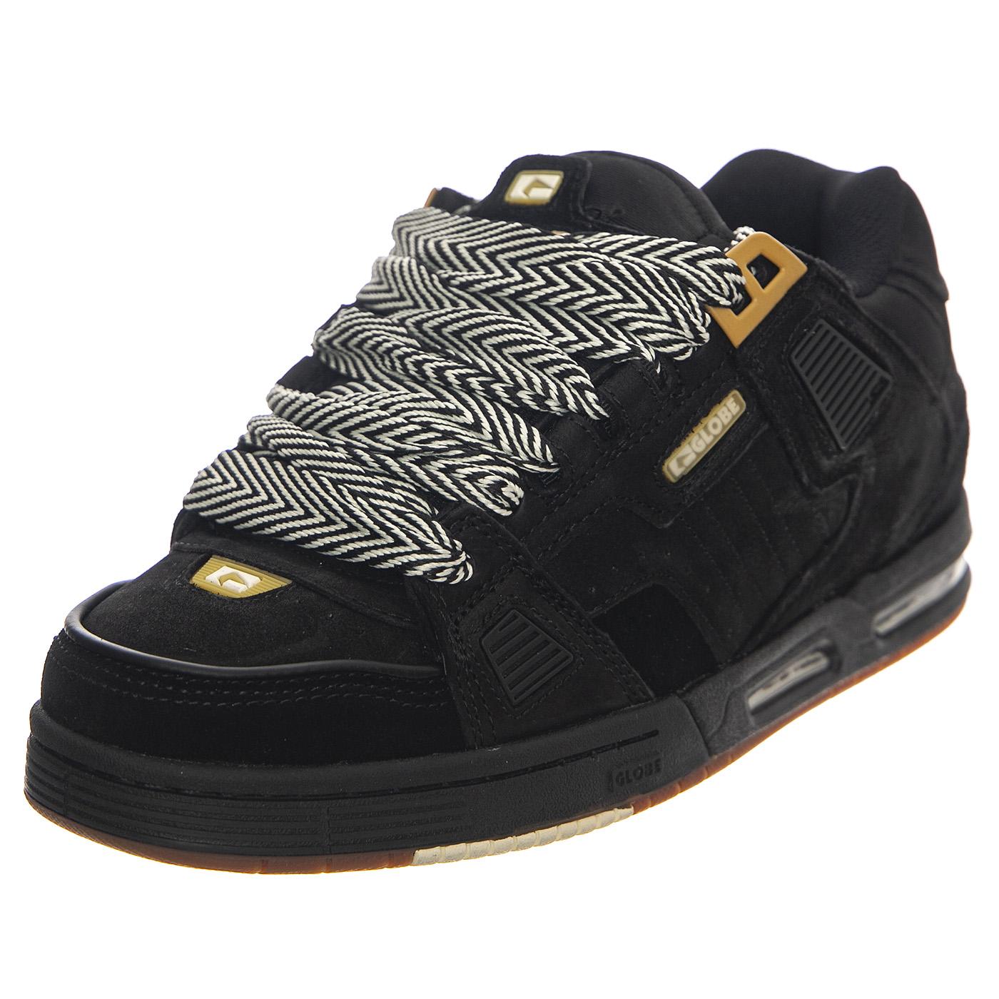 Sabre Black Prm Shoes - Scarpe Stringate Profilo Basso Uomo Nere GBSABR-20602  GLOBE 