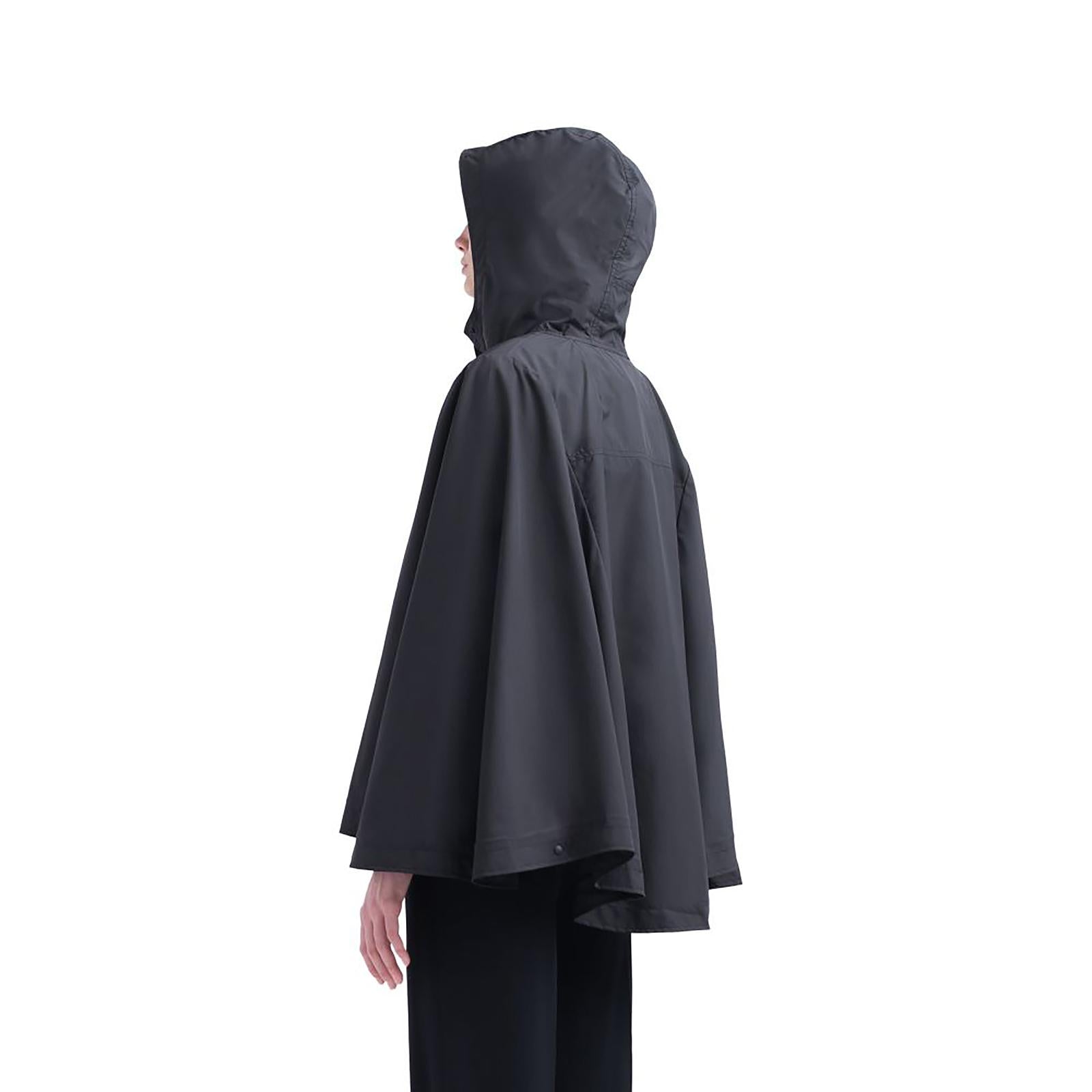 Voyage Poncho - Black - Mantella Donna Nera 15005-00001  HERSCHEL 