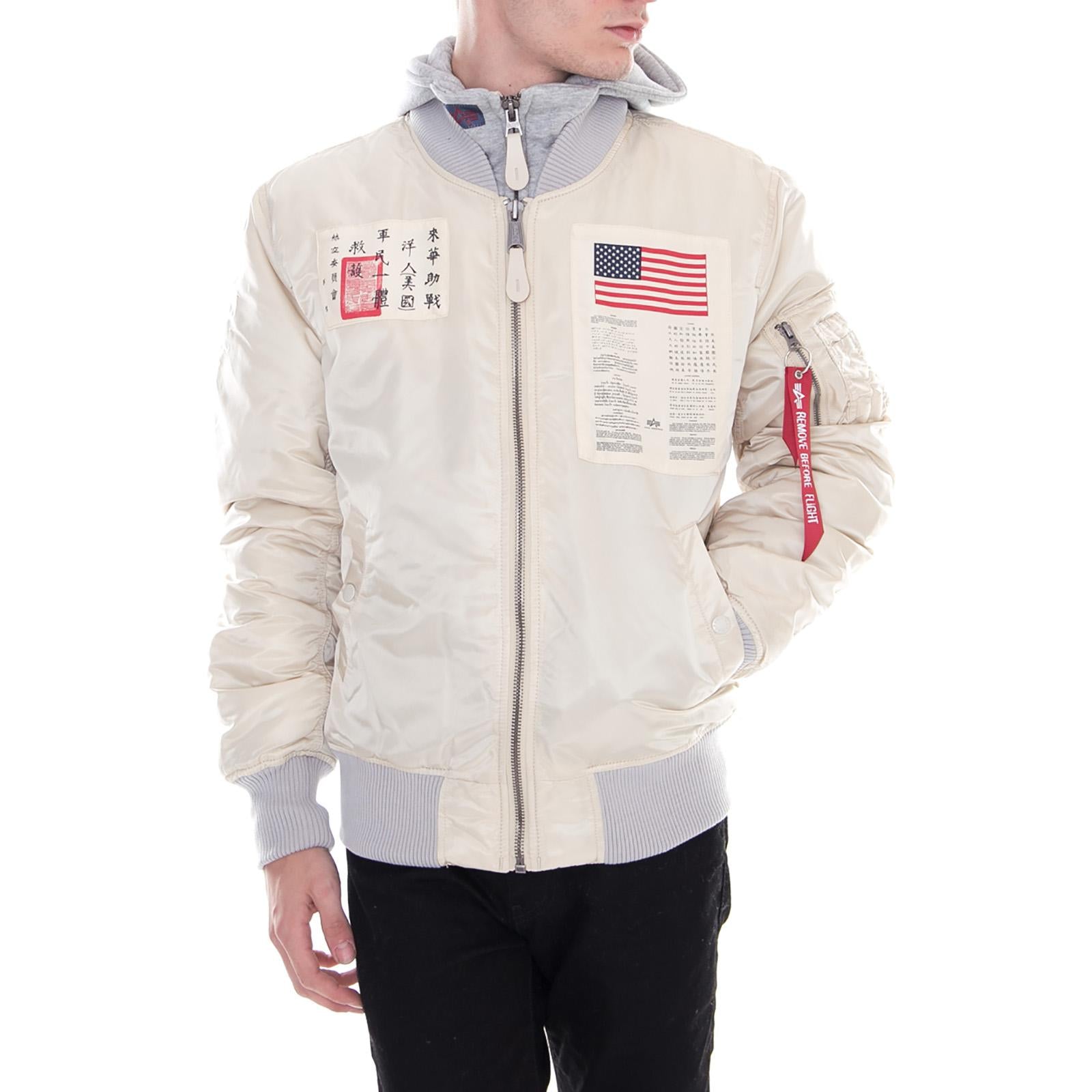 Ma-1 D-Tec Blood Chit Vintage White 188104-300  ALPHA INDUSTRIES 
