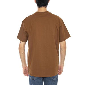 S/S American Script T-Shirt Hamilton Brown - Maglietta Girocollo Uomo Marrone I029956.HZXX  CARHARTT WIP 