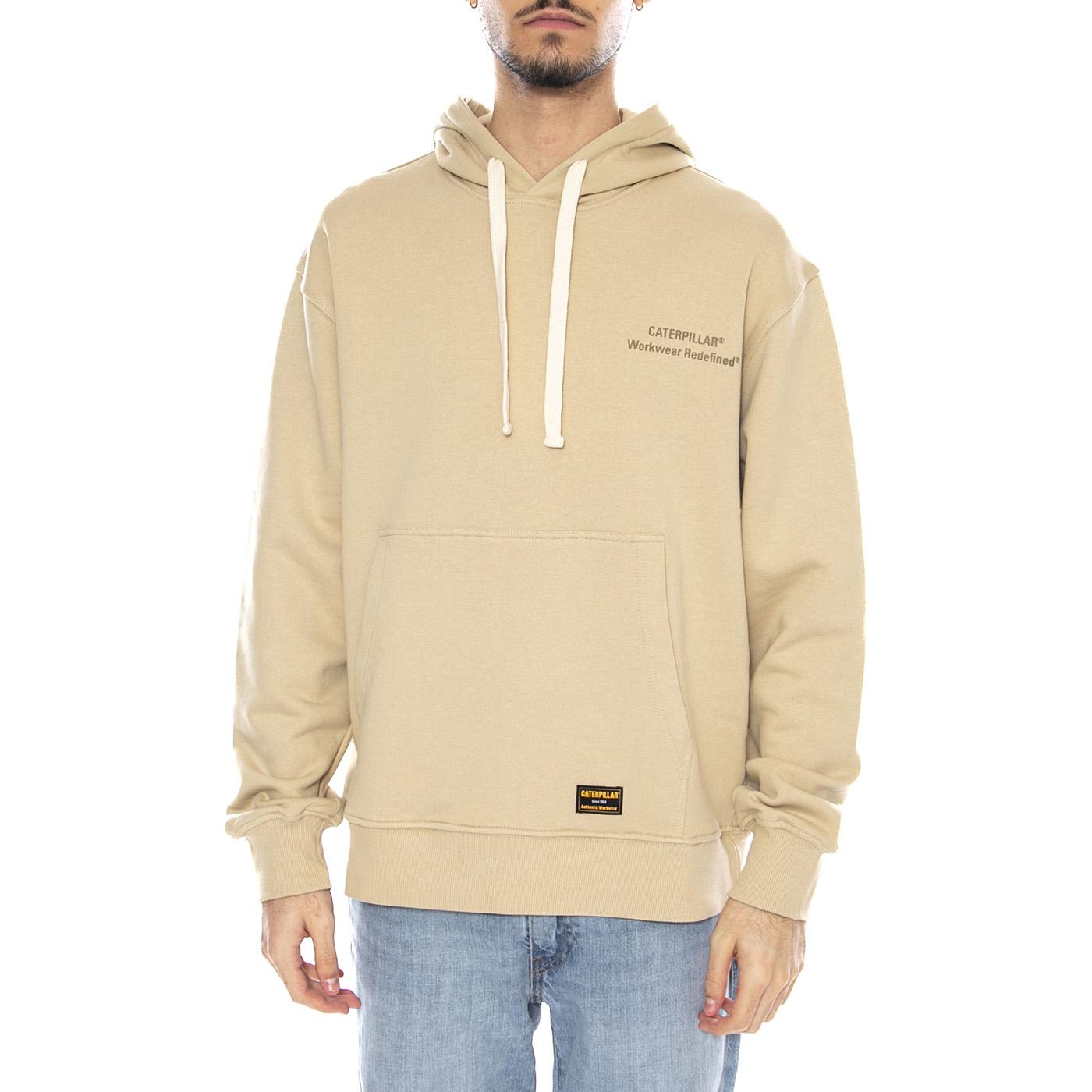 Redefined Hoodie -- Felpa Uomo Pale Khaki con Cappuccio 6050213 15-1216 CAT 