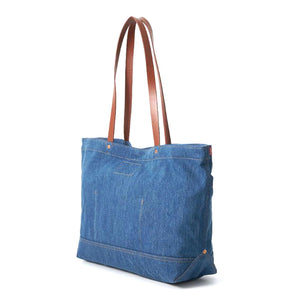 Women's Heritage Tote All Indigo Mid Wash Med Indigo - Borsa Denim Jeans Blu D7959-0002 . LEVIS 